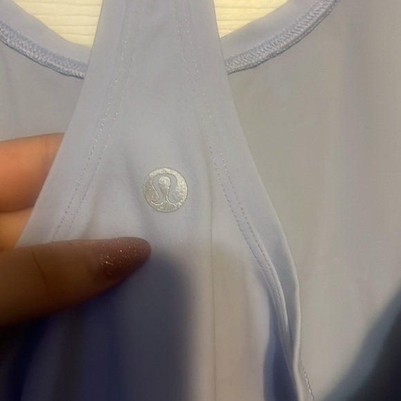 Lululemon Cool Racerback II *Nulu Blue Linen? Size 8? - Picture 5 of 6